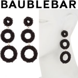 BAUBLEBAR NWT Black Capella Drop Earrings
